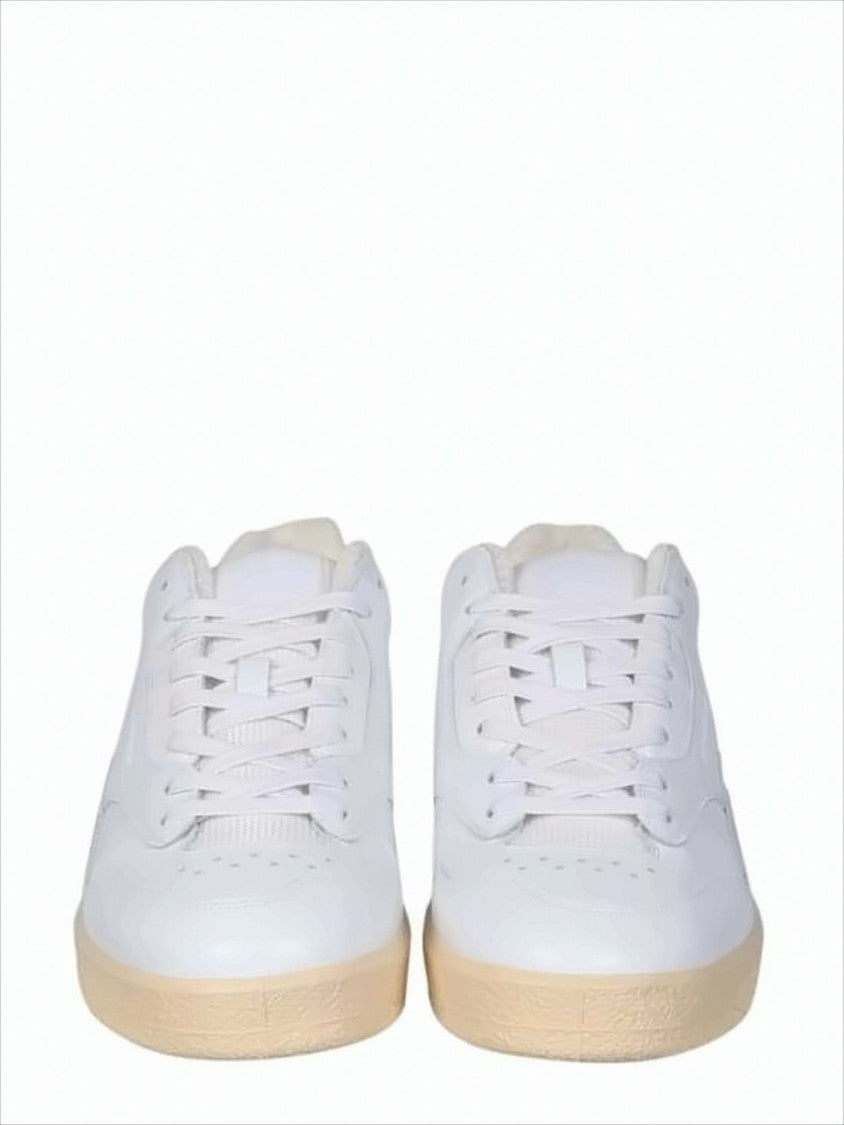 Jil Sander Minimalist Low-Top Sneakers With Perforated Leather Design