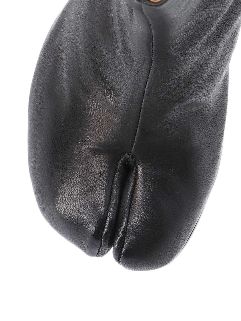 Maison Margiela Black Nappa Leather Tabi Ankle Boots