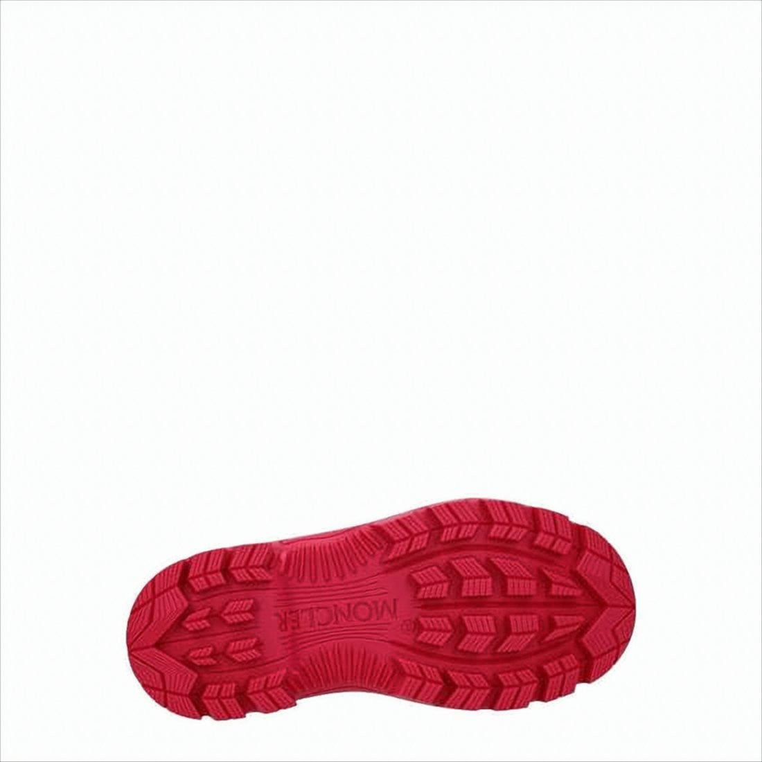 Moncler Chunky Red Ankle Boots With Thick Lug Sole