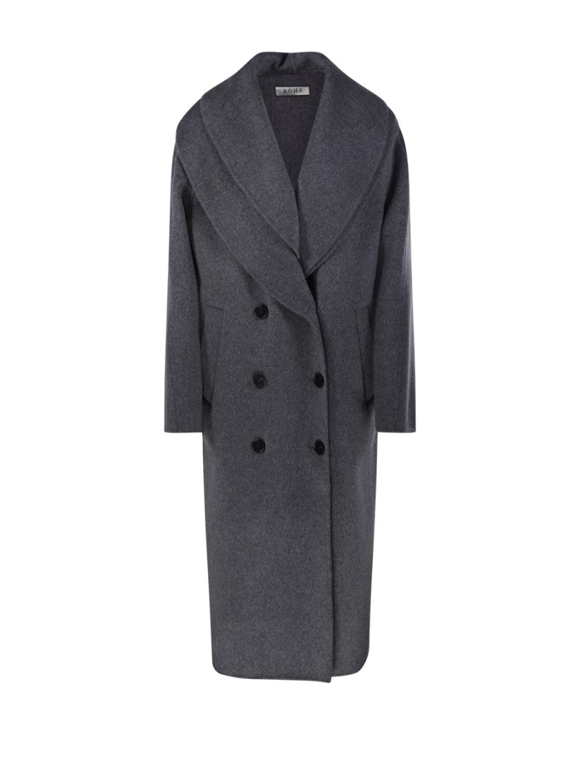 Róhe Signature Double Faced Scarf Coat