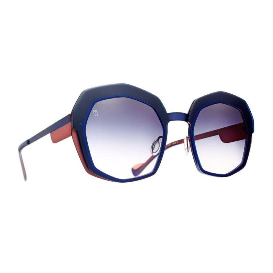 Caroline Abram Jade-C Geometric Acetate Gradient Sunglasses