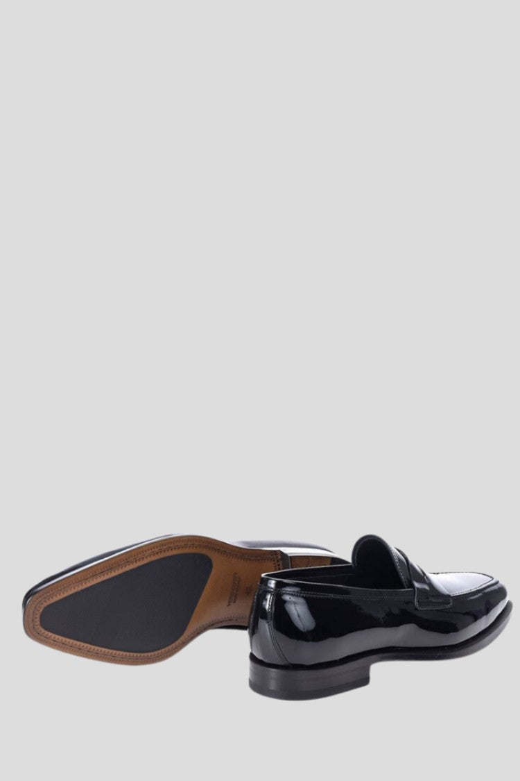 Philippe Lang Shiny Black Loafers