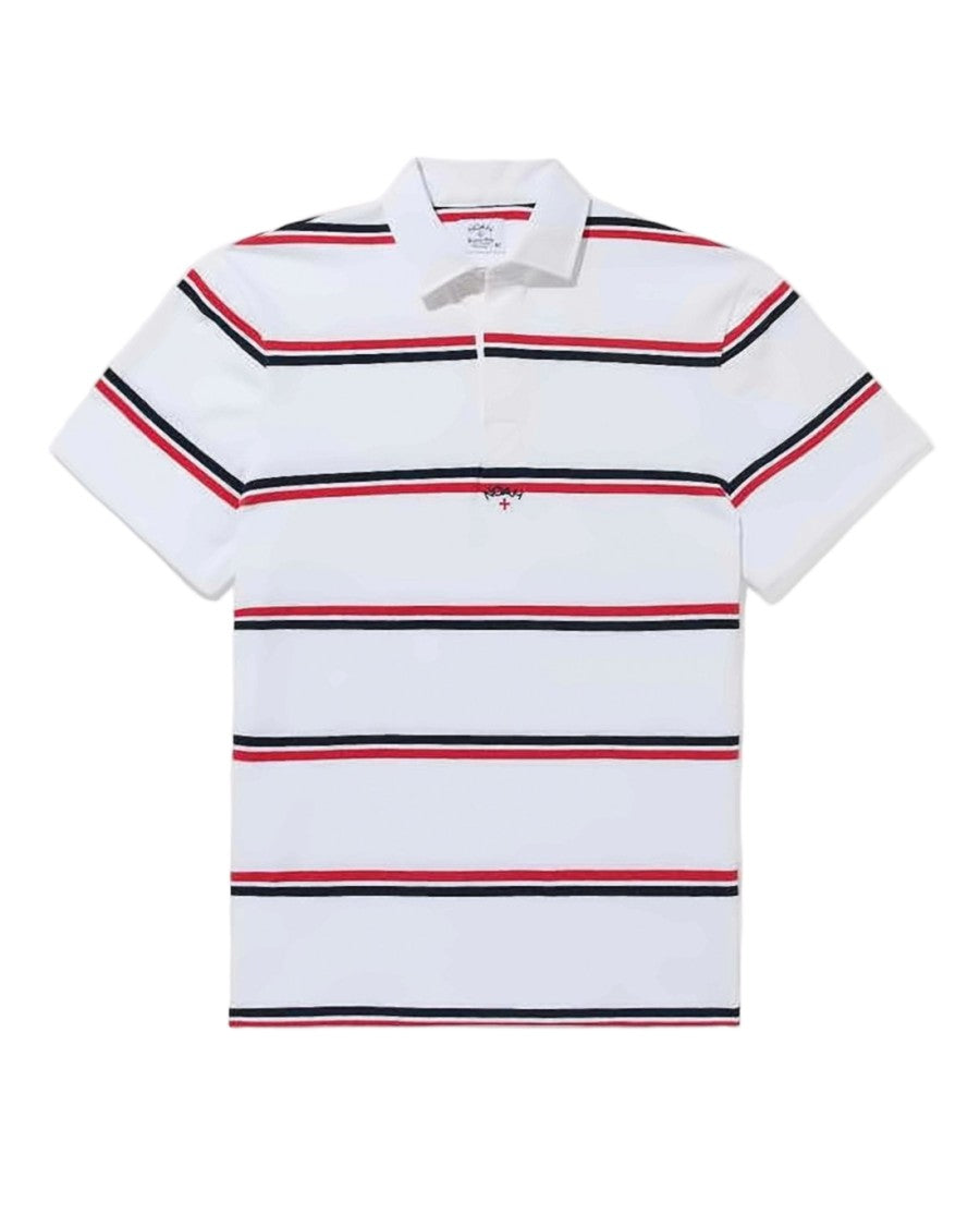 Noah Horizontal Stripe Polo Shirt With Classic Collar