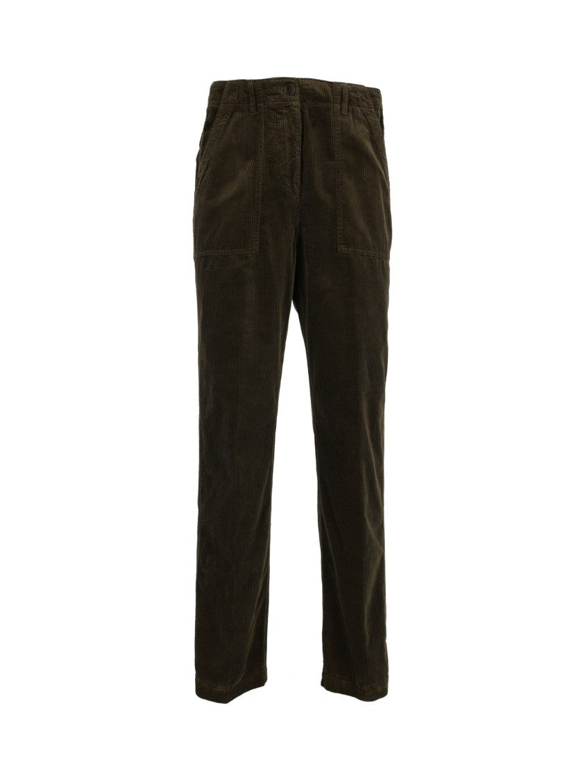 Aspesi Corduroy Straight-Leg Pants