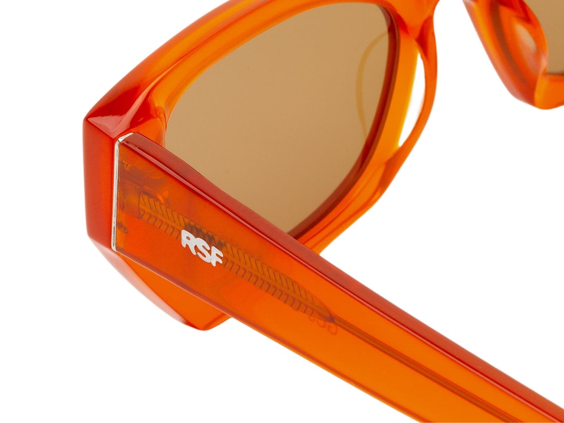 Retrosuperfuture Orange Amata Estate Mandarino Oversized Square Sunglasses