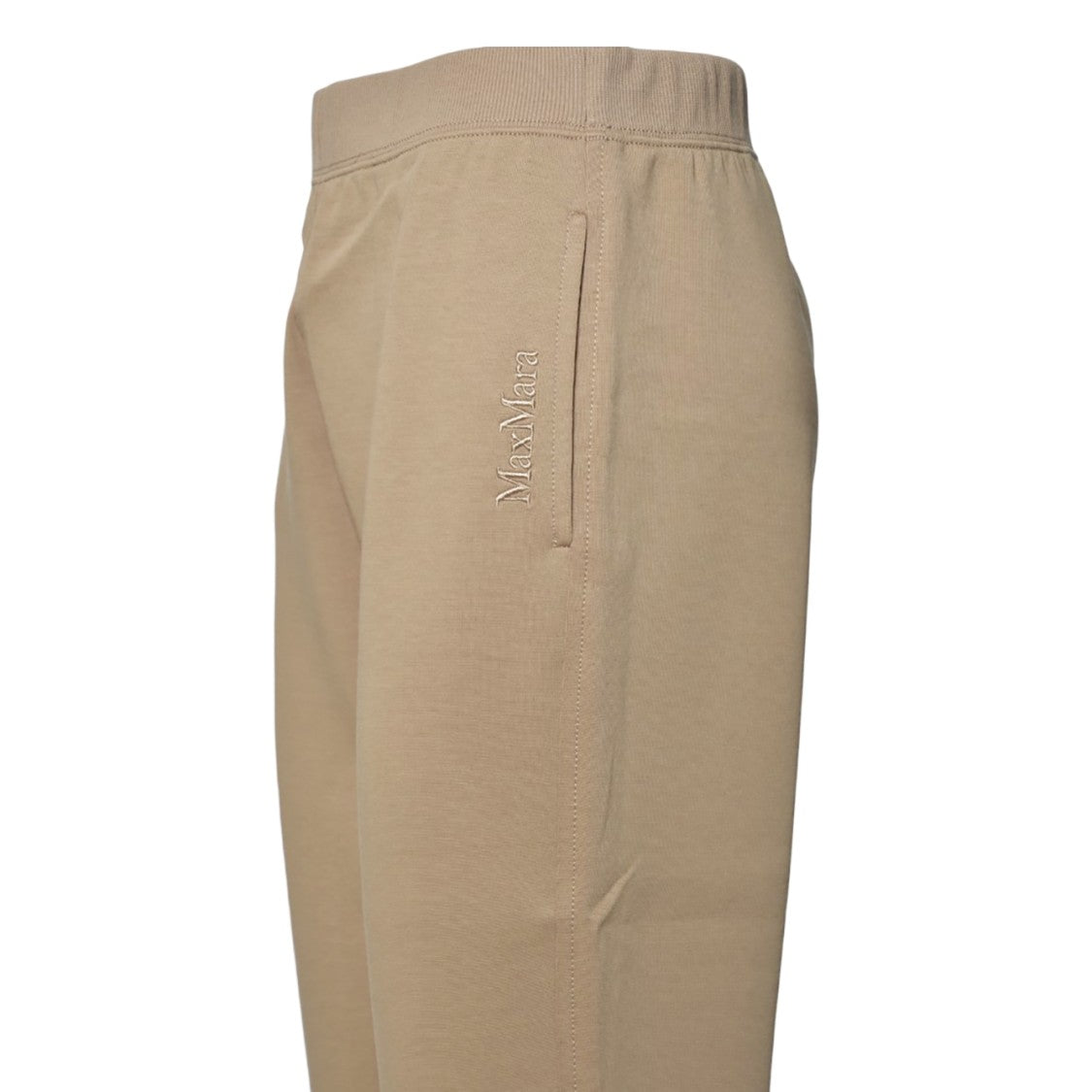 Max Mara Relaxed Fit Tapered Leg Pants With Embroidered Branding