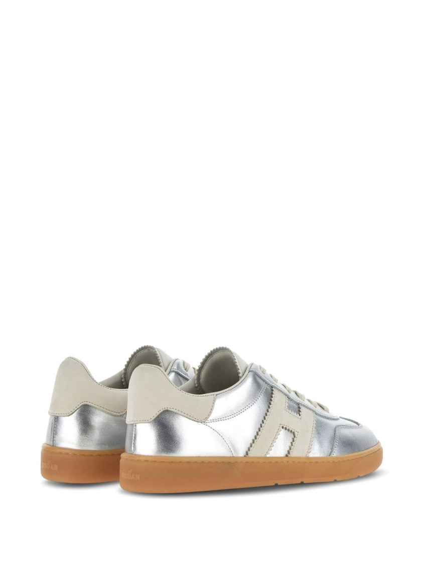 Hogan Silk And Nylon Perforated Toebox Sneakers