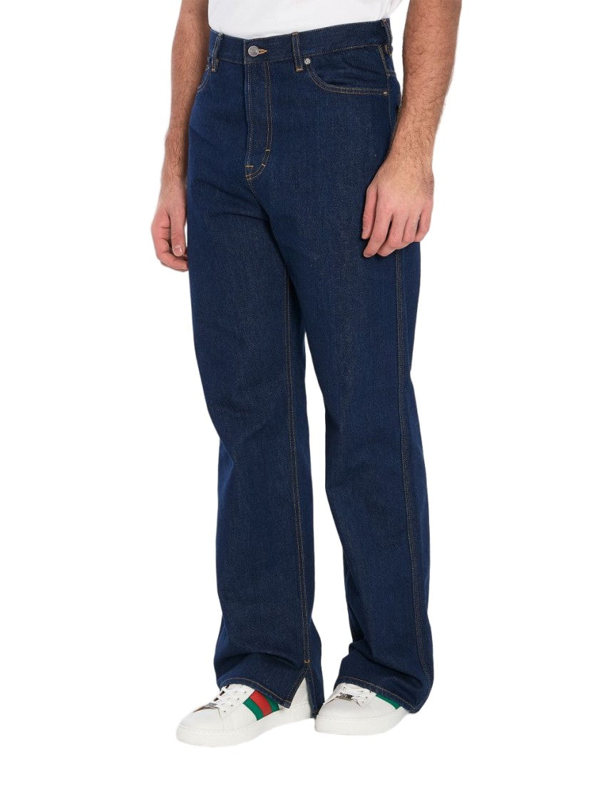 Gucci High-Wait Wide-Leg Jeans