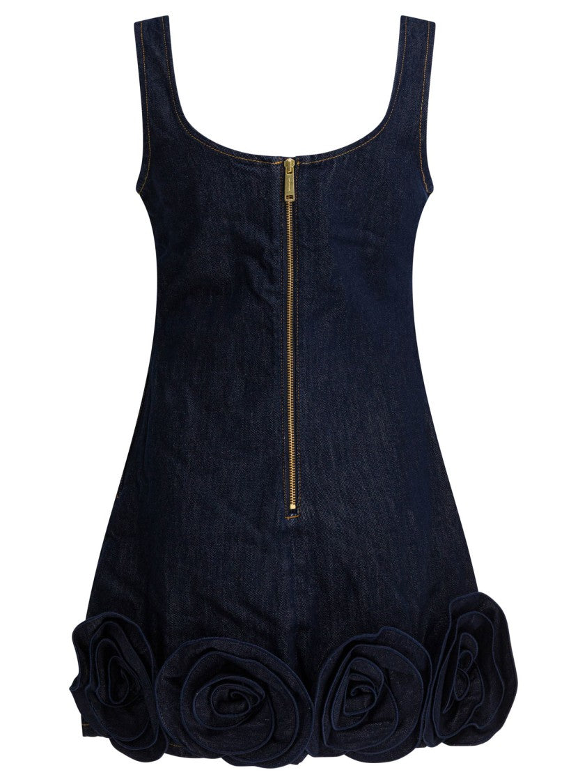 Self-Portrait Sheath Dress With 3D Flowers