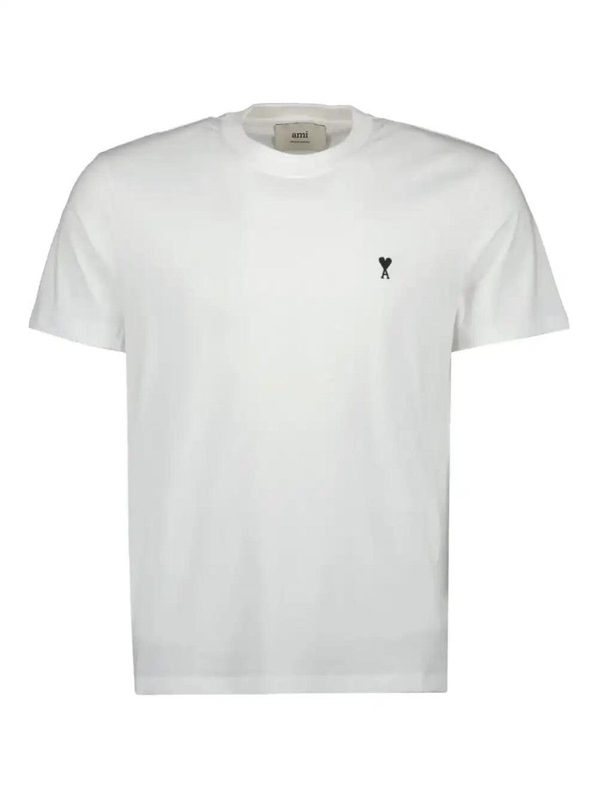 Ami Paris Classic White Crew Neck T-Shirt