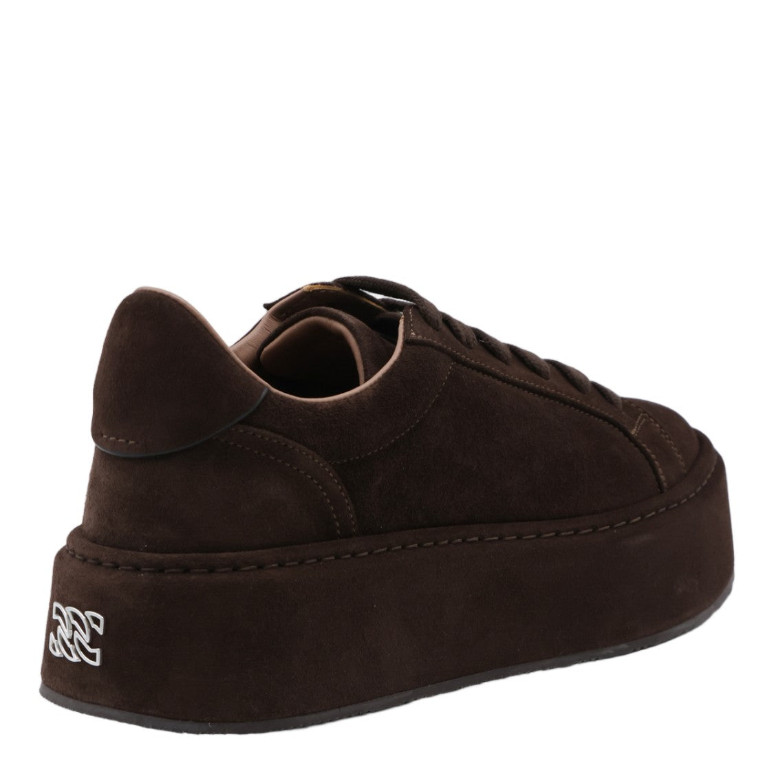 Casadei Chunky Platform Sneakers With Suede-Like Upper And Lace-Up Front