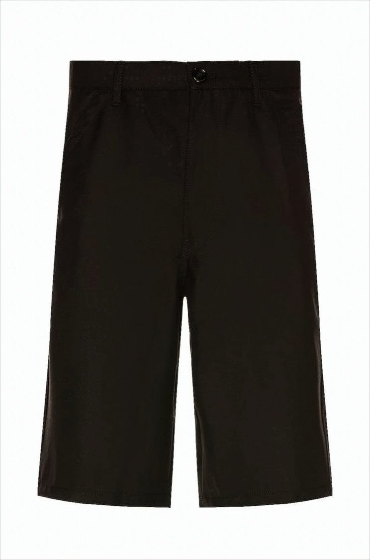 Comme Des Garçons Mid-Thigh Length Minimalist Shorts With Patch Pockets