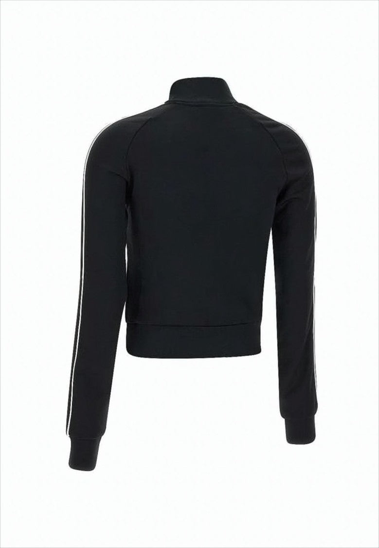 Diesel Cropped Black Jacket With High Collar