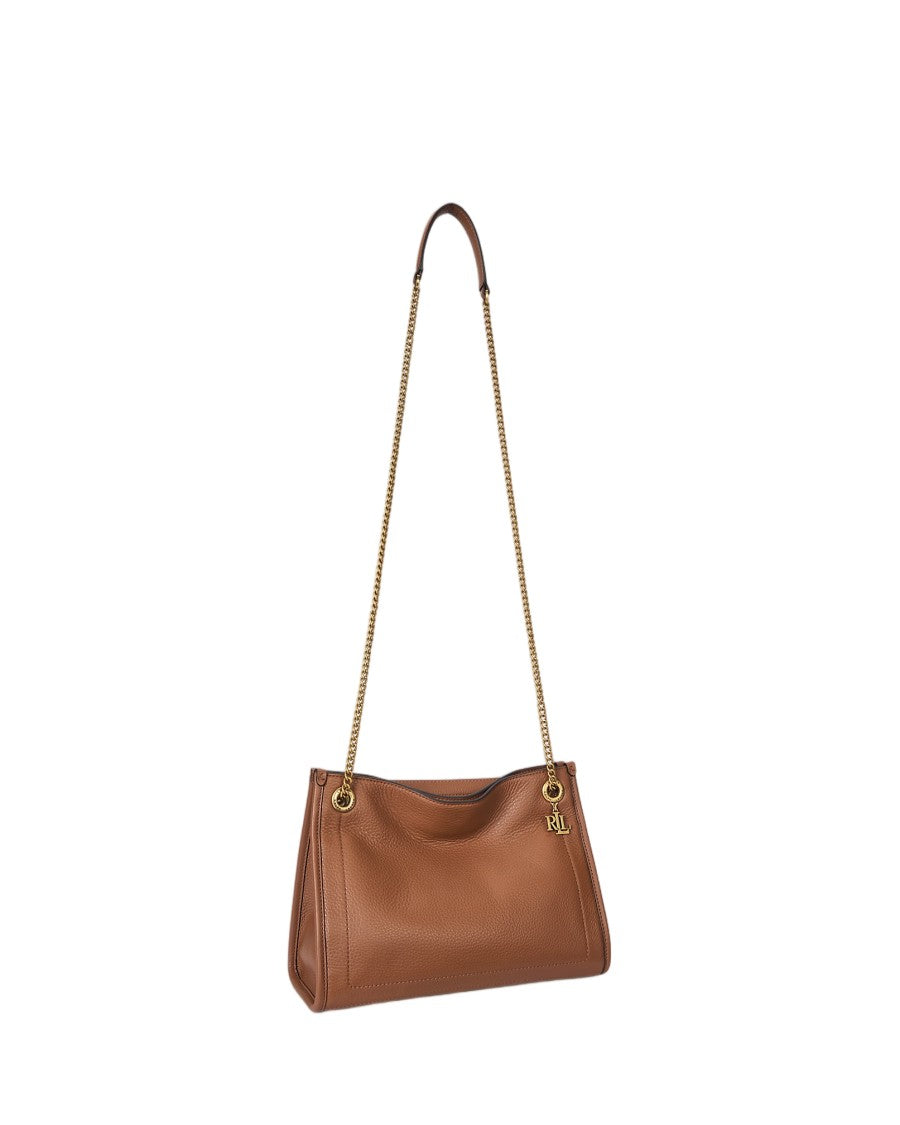 Lauren Ralph Lauren Medium Luxe Pebble Leather Tote