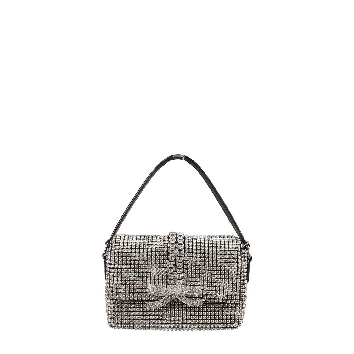 Self-Portrait Rhinestone Chainmail Micro Bag