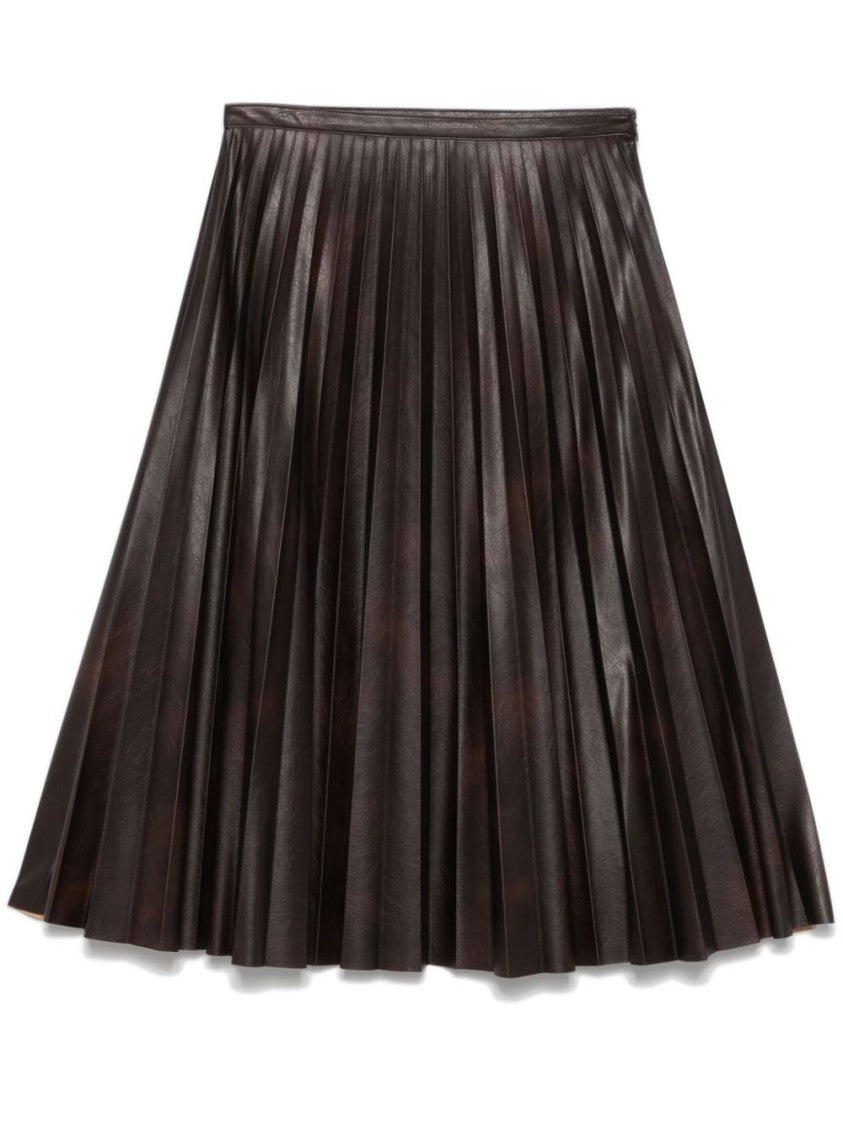 Pinko Pleated Midi Skirt With Fitted Waistband