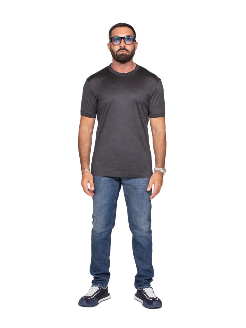 Dolce & Gabbana Short-Sleeve Crewneck Cotton T-Shirt