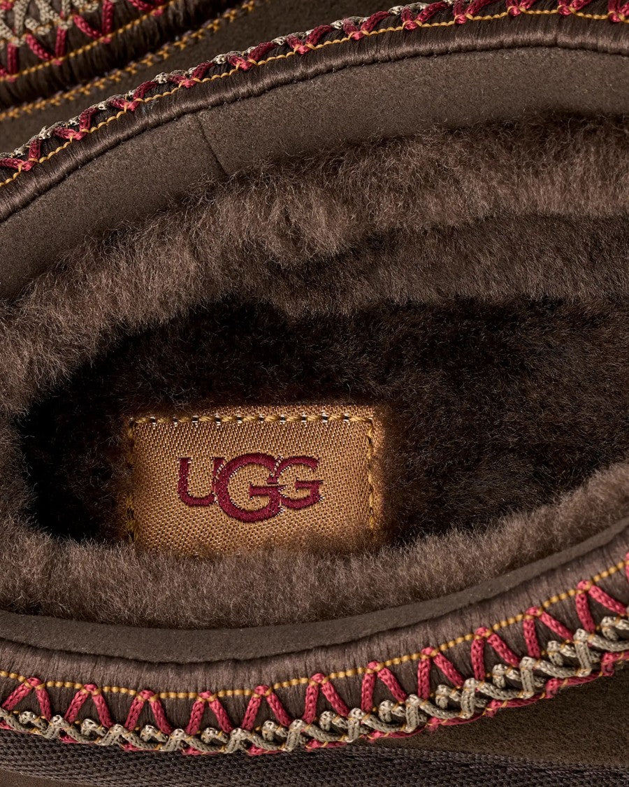 Ugg Suede Lamb Fur Slip-On Clogs