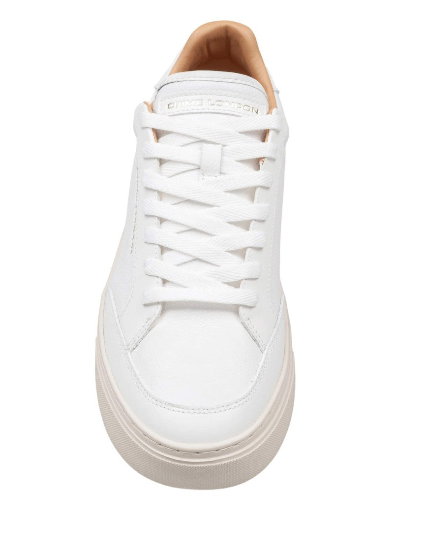 Crime London Crime Eclipse Leather Sneakers, White