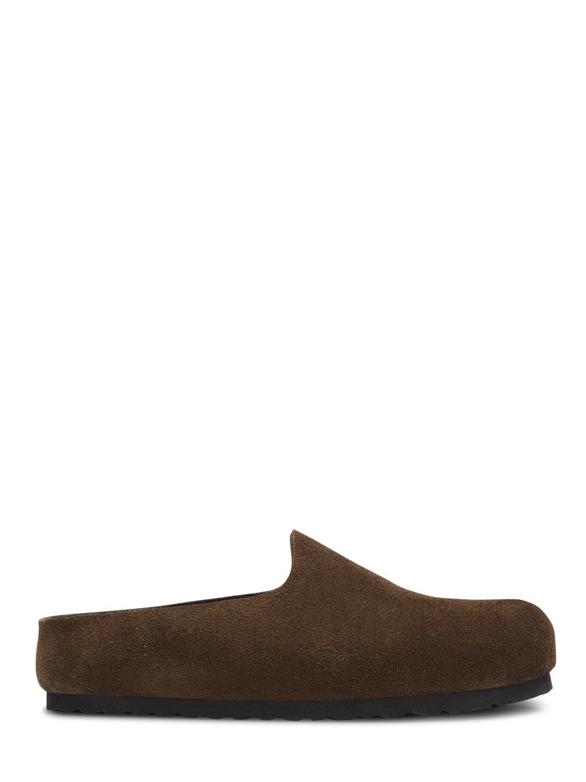 Birkenstock Slip-On Suede Mule Shoes With Textured Sole