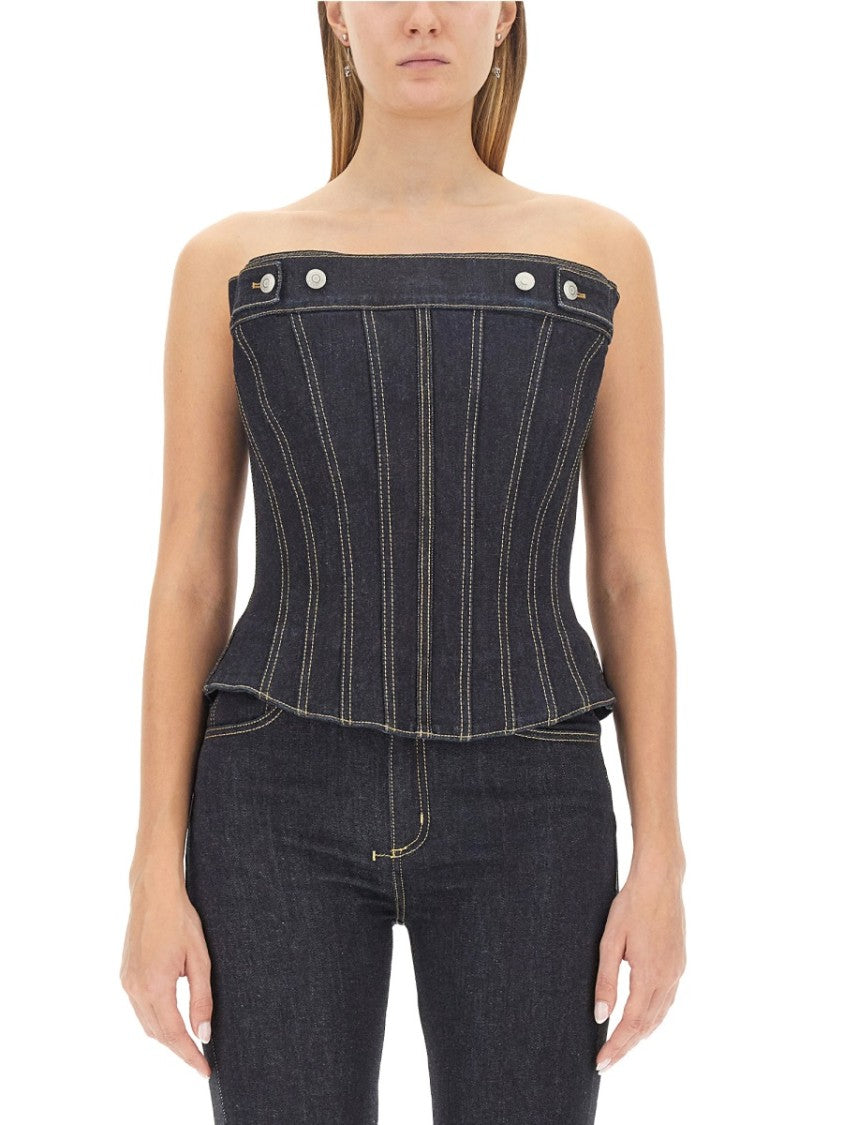 Alexander Mcqueen Top In Bustier