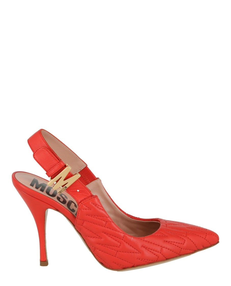Moschino M-Quilted Slingback Pumps