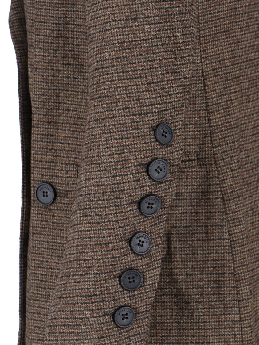 Eudon Choi Structured Tailored Brown Jacket With Classic Silhouette