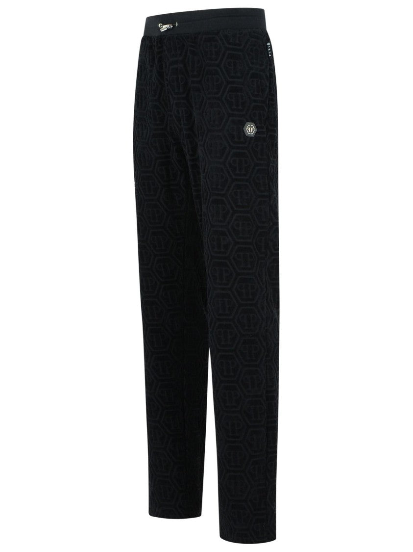 Philipp Plein 'Jogger' Black Cotton Pants