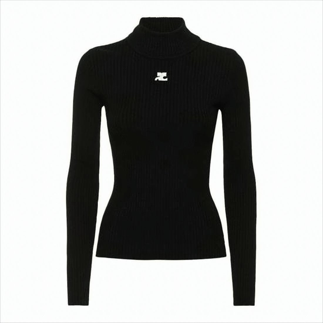 Comme Des Garçons Fitted Ribbed Knit Top
