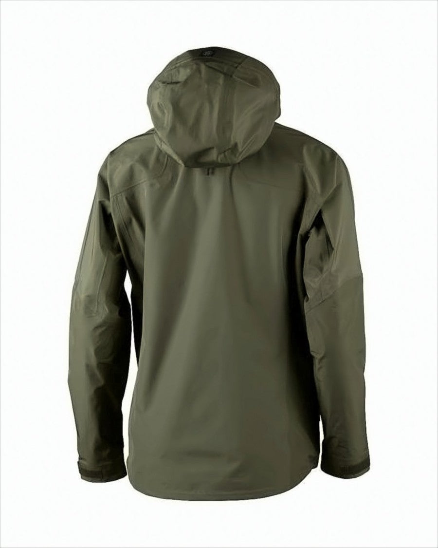 Lundhags Muted Olive Green Polyester Jacket With Hood