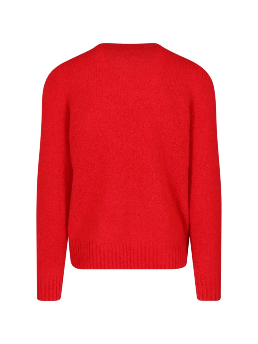 Polo Ralph Lauren Logo Crewneck Sweater – Red