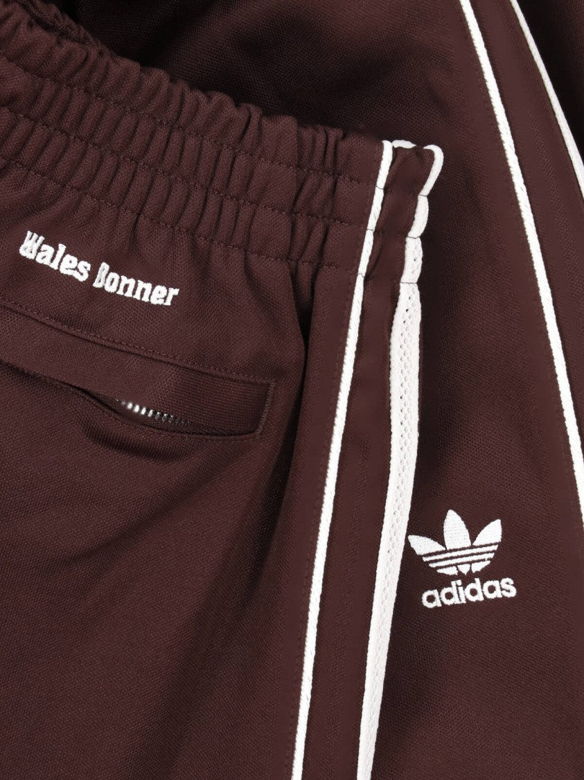 Adidas Originals By Wales Bonner Brown Relaxed Fit Side Stripe Trousers