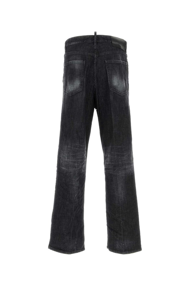 Dsquared2 Black Stretch Denim Loose Jeans