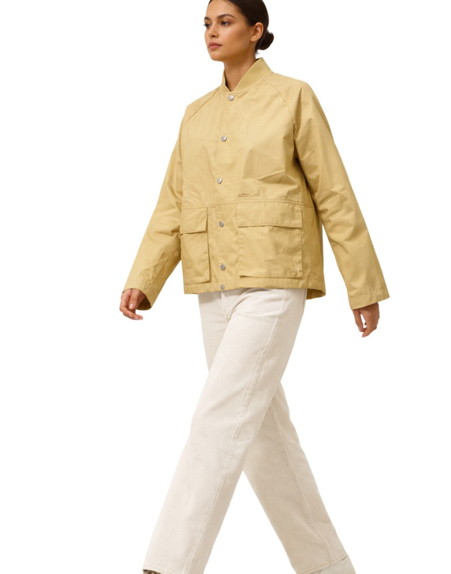 Autry Cropped Nylon Biscuit Women’S Jacket