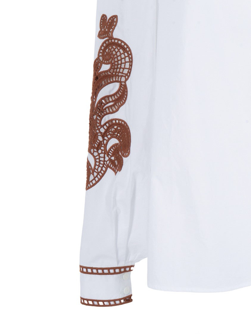 Ermanno Scervino Loose Fit Lace Blouse