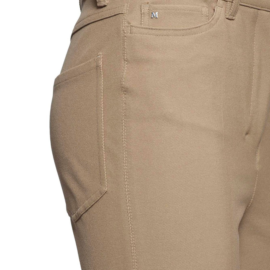 Max Mara Tabarin Pants In Camel Cotton Twill
