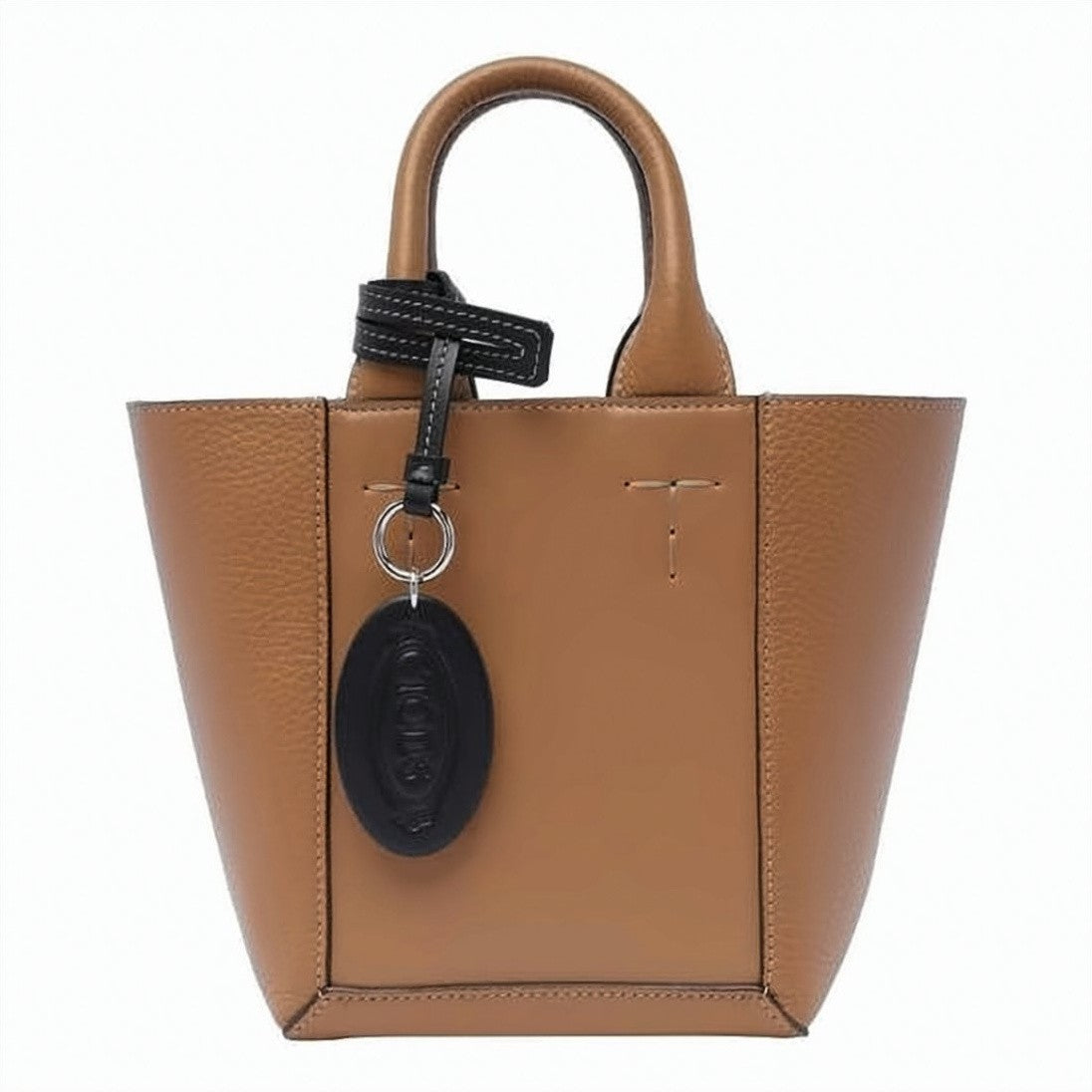 Tod's Structured Leather Mini Shopping Bag With Detachable Strap