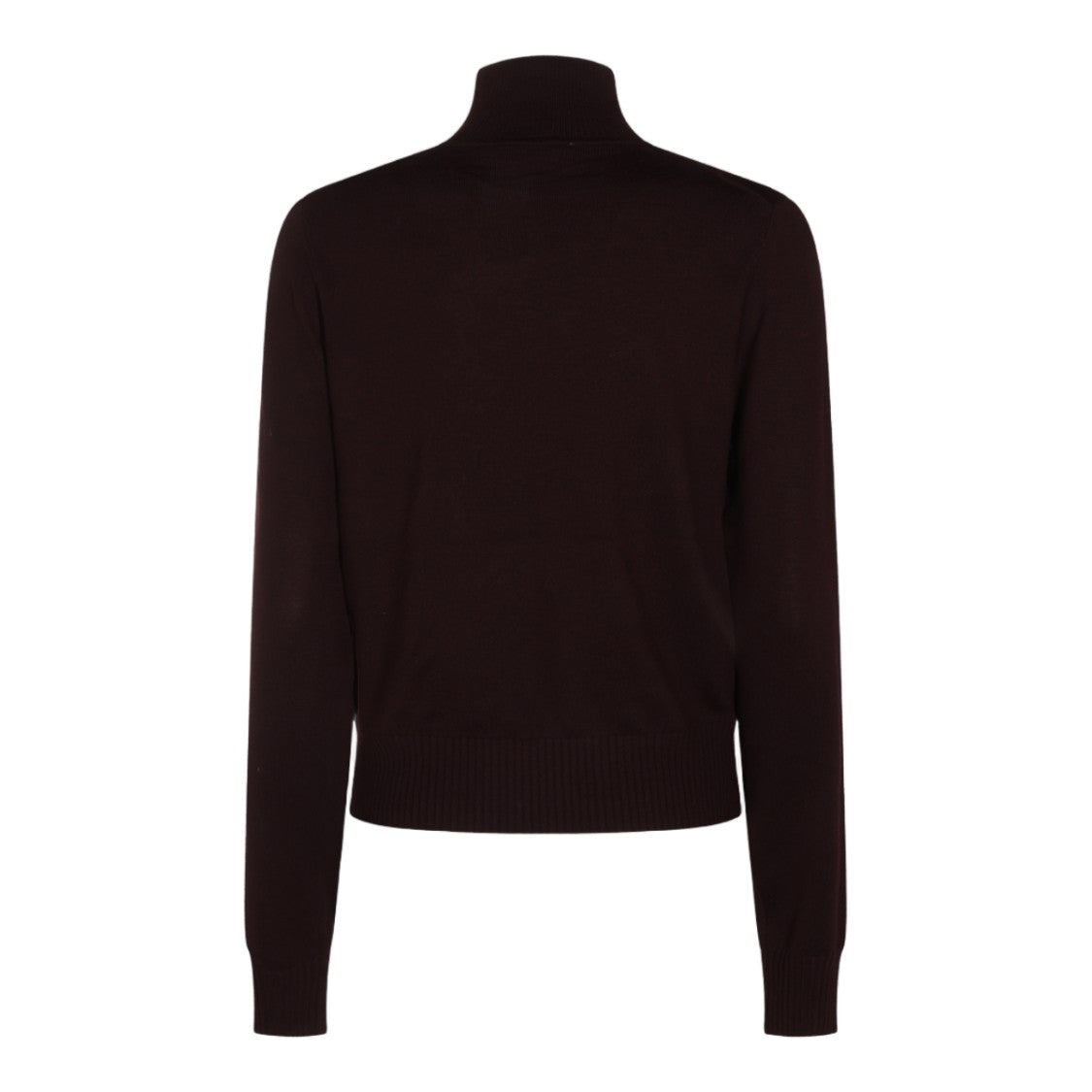 Zimmermann Fitted Sweater With High Turtleneck And Lace Detail