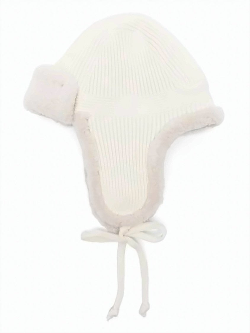 Miu Miu Ribbed Knit Trapper Hat