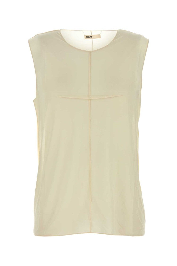 Khaite Cream Stretch Cupro At The Top