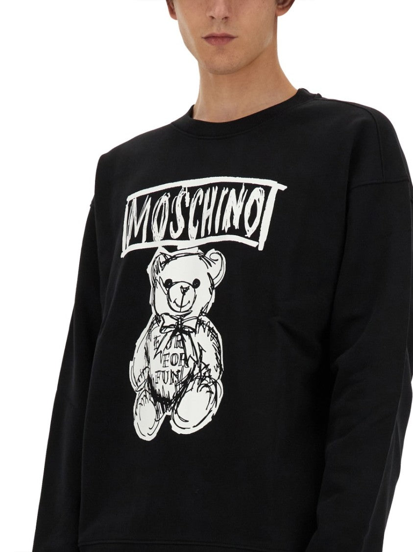 Moschino Playful Teddy Bear Graphic Sweatshirt