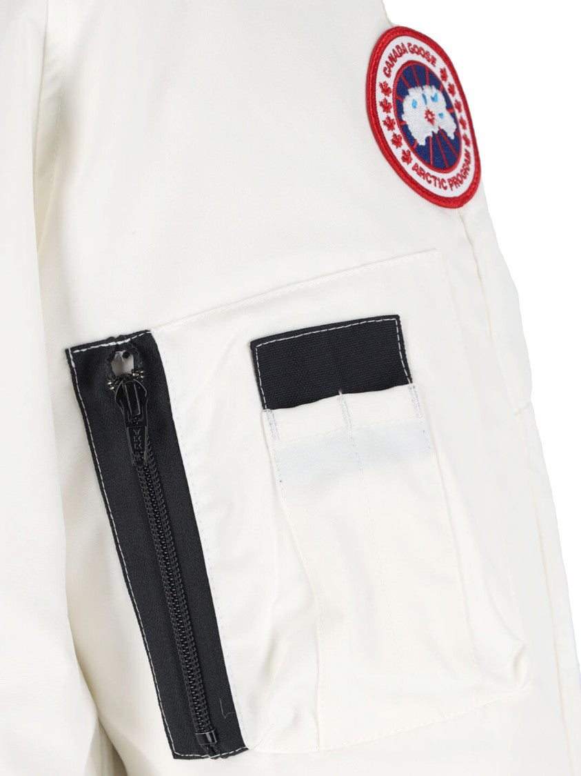 Canada Goose White Chilliwack Hooded Arctic Tech Down Jacket