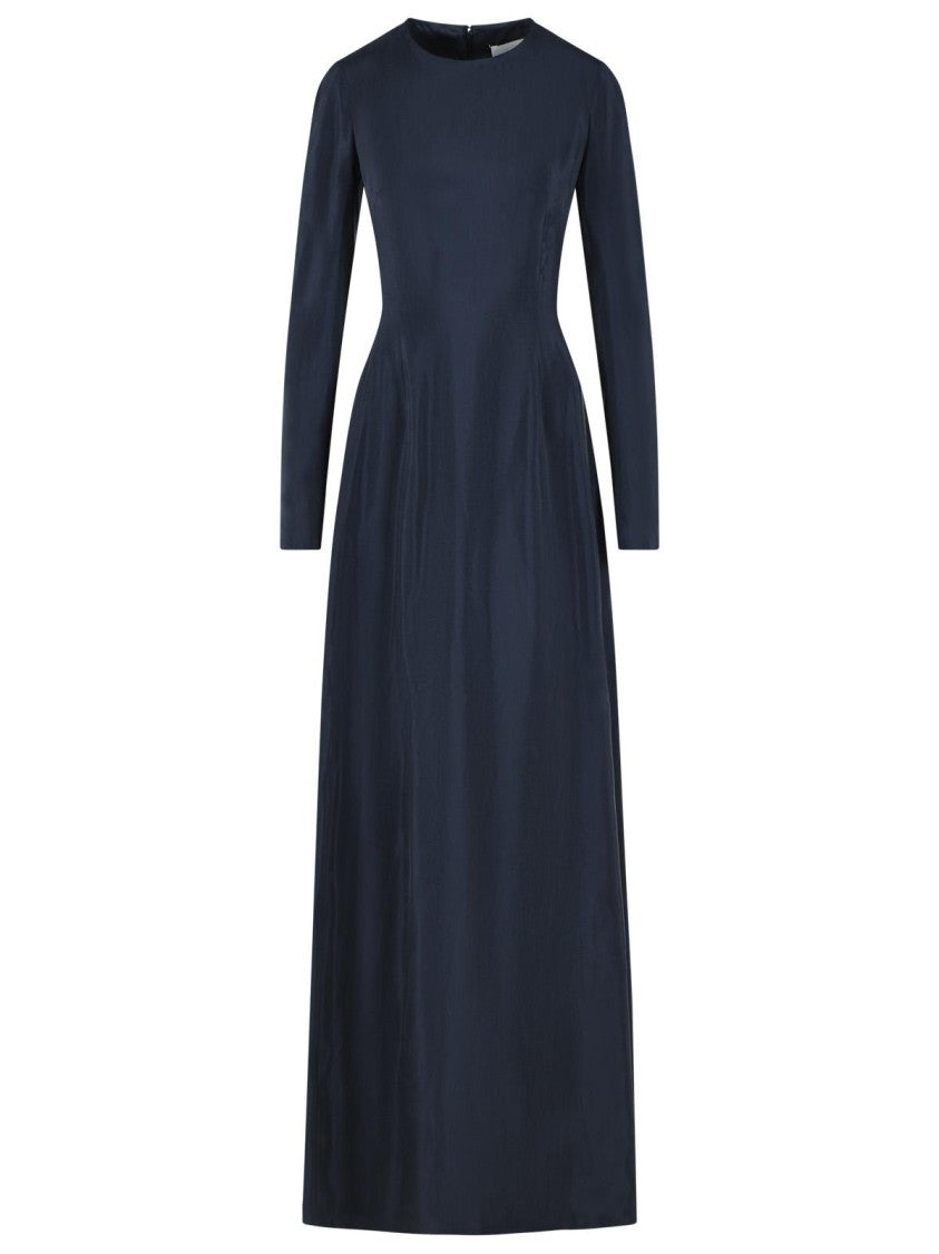 Maison Margiela Blue Cupro Maxi Dress