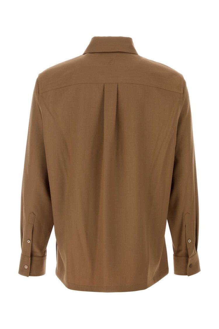 Fendi Camel Wool Shirt