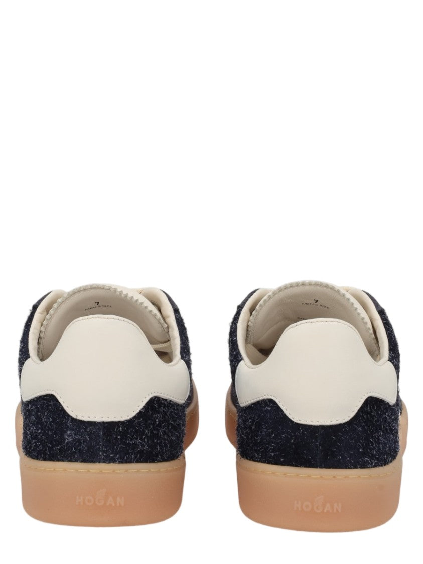 Hogan Cool Blue Textured Calfskin Sneakers