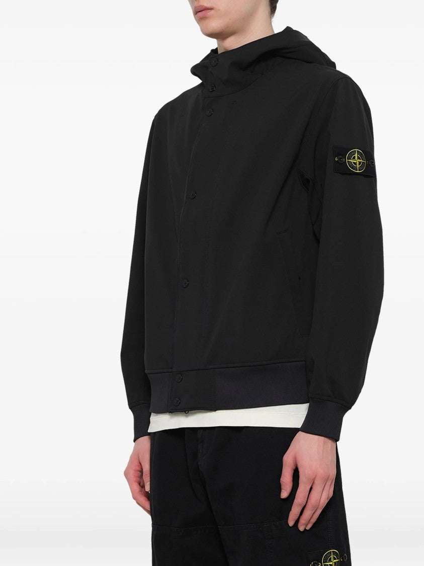 Stone Island Light Soft Shell-R E.Dye Hooded Softshell Jacket