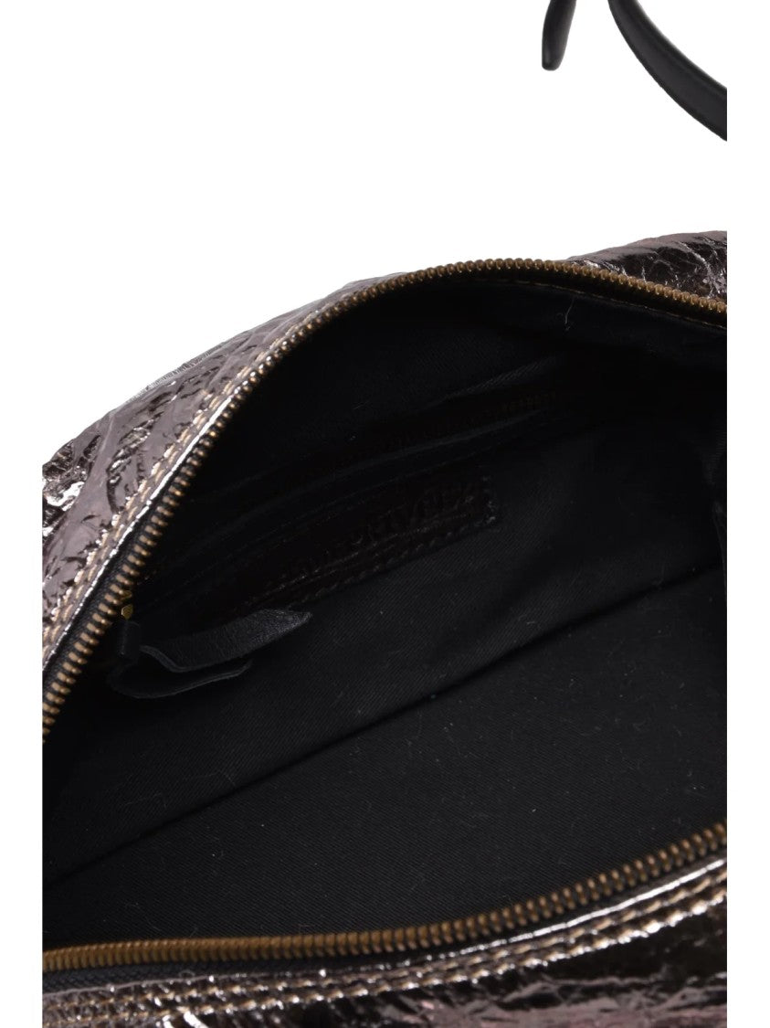 Collection Privee? Indigo Sheepskin Zip Tote Bag