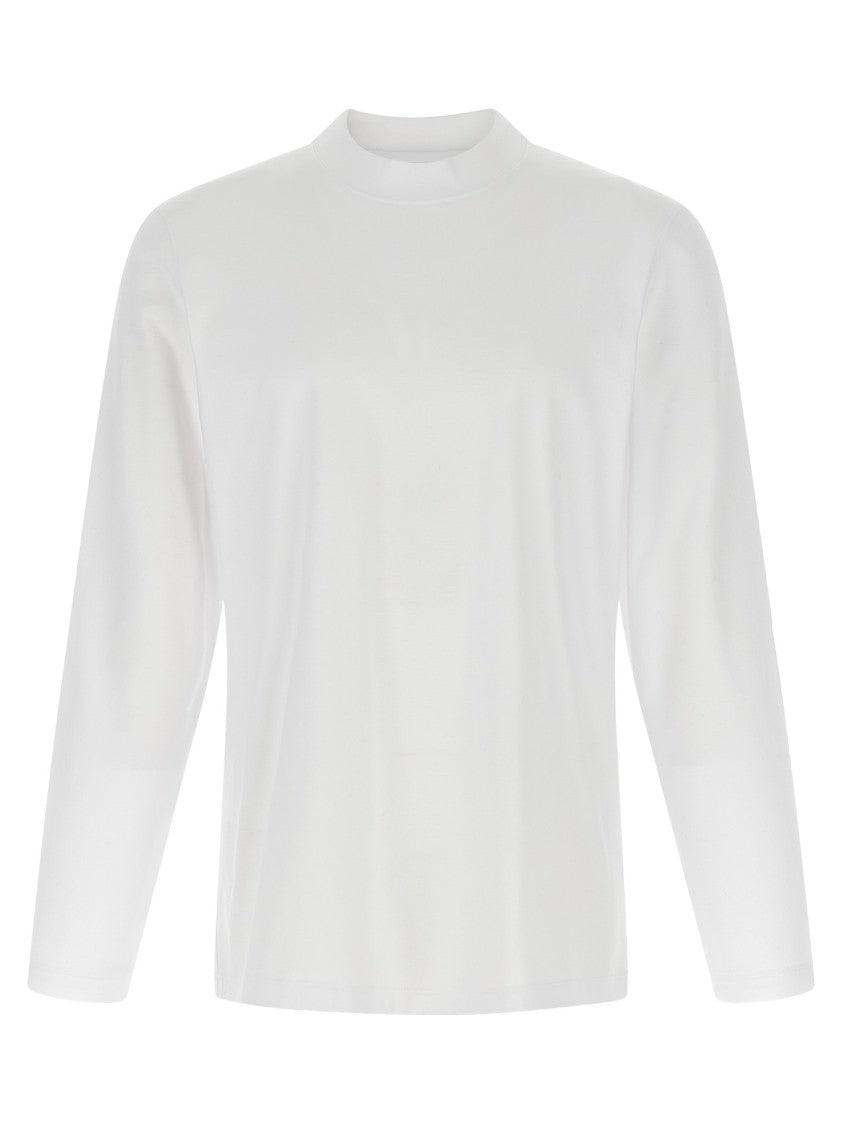 Brunello Cucinelli Crewneck Long Sleeve T-Shirt With Side Splits