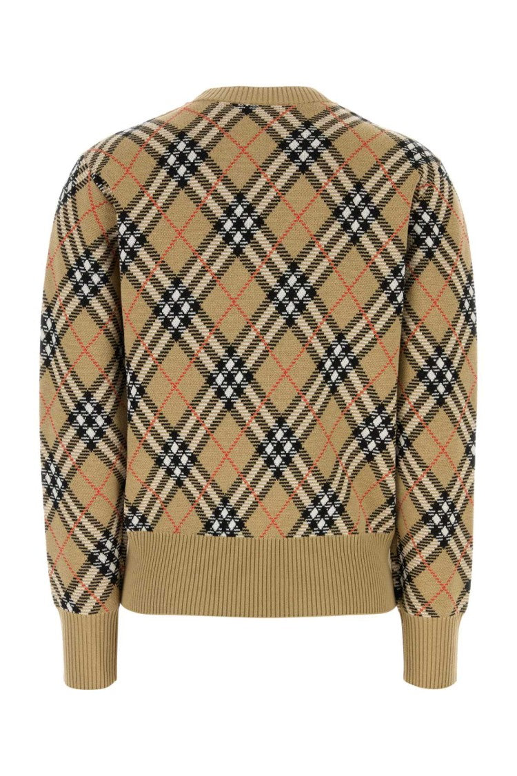 Burberry Embroidered Wool Blend Sweater