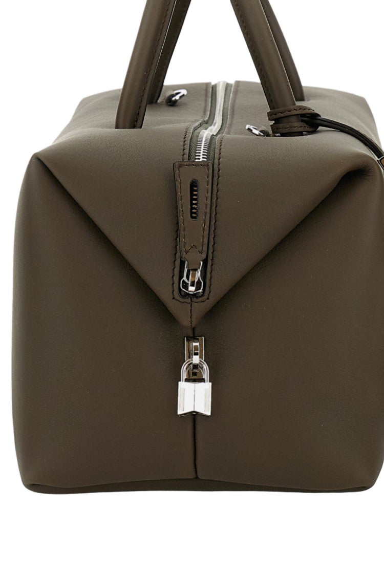 Max Mara Medium Calfskin Leather Bowling Bag